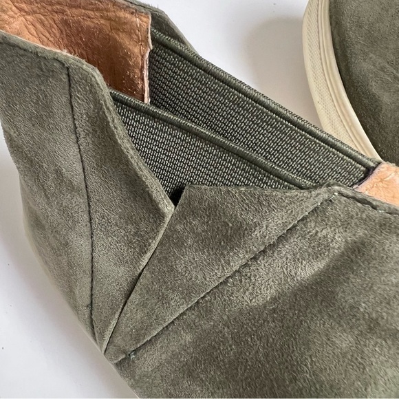 Seychelles Set Women's Olive Green Suede Fashion Sneaker boots Size 7.5 leather - Picture 4 of 9